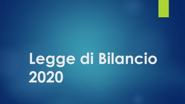Legge di Bilancio