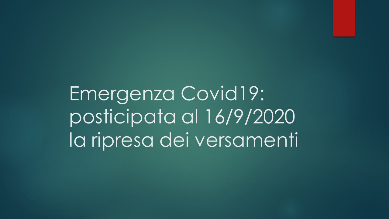 Emergenza Covid19