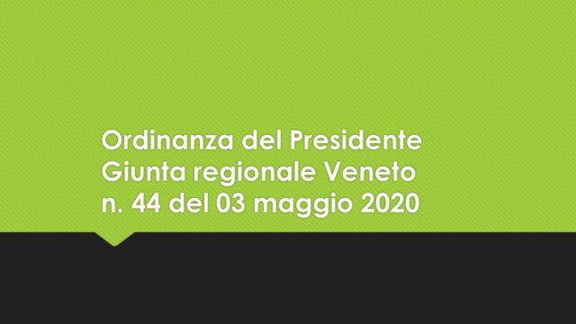 Ordinanza del Presidente